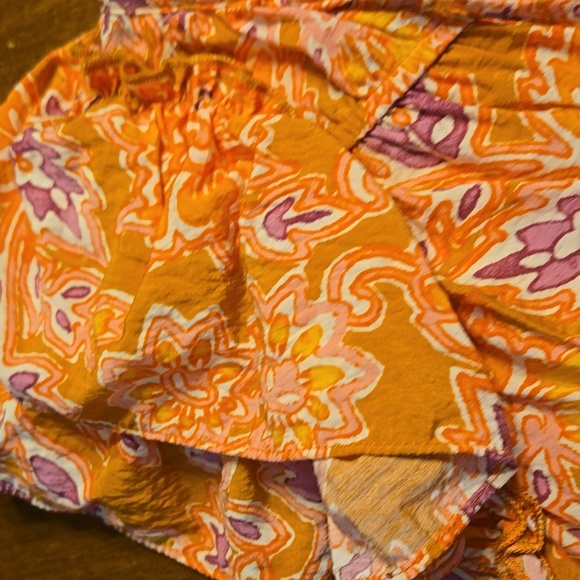 Doe & Rae Orange Floral Blouse - Picture 4 of 5